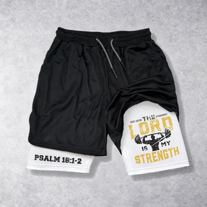 Christianartworkshop Psalm 18:1-2 The Lord Is My Strength Performance Shorts