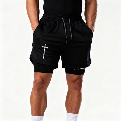 Christianartworkshop Calvary Cross Scene Performance Layered Shorts