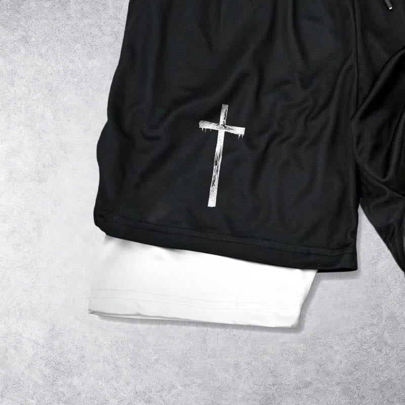 Christianartworkshop Calvary Cross Scene Performance Layered Shorts