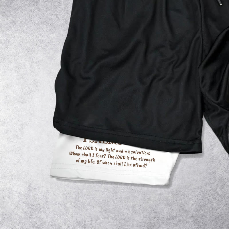 Christianartworkshop Jesus The Good Shepherd Psalm 27:1 Performance Layered Shorts