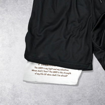 Christianartworkshop Jesus The Good Shepherd Psalm 27:1 Performance Layered Shorts