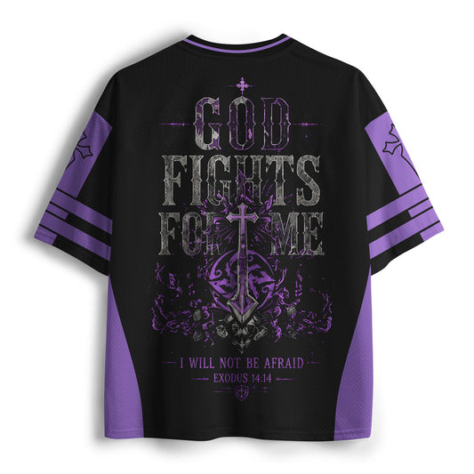 The Lord Will Fight For You Christian Mesh Jersey