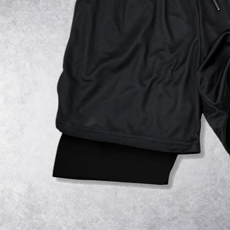 Christianartworkshop Timeless I Can Do All Things Through Christ Full Verse Dual Layer Drawstring Faith Sports Shorts