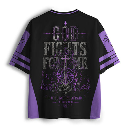 The Lord Will Fight For You Christian Mesh Jersey