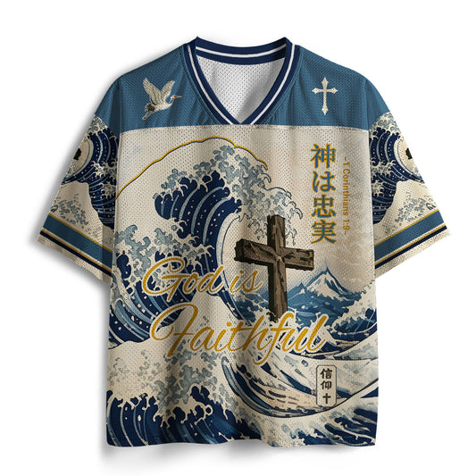God Is Faithful Christian Mesh Jersey