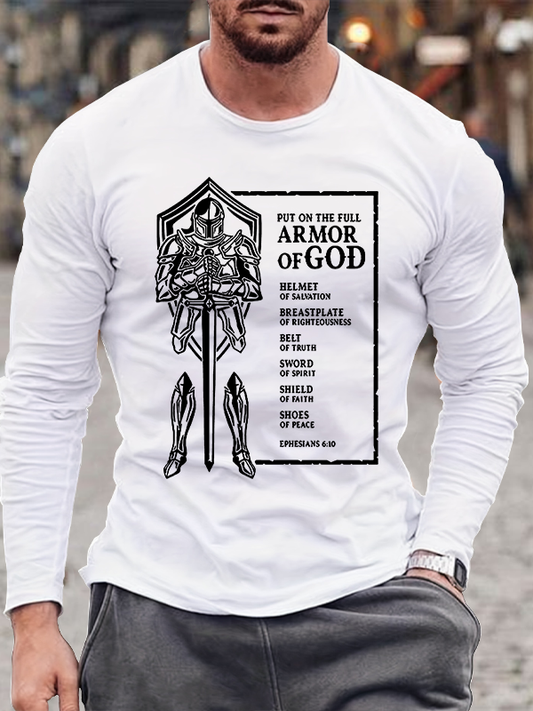Full Armor Christian Cotton Long Sleeve T-Shirt