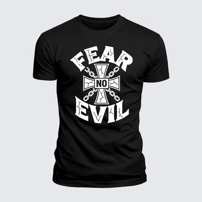 Luxe Mercerized Cotton Tee - Fear No Evil