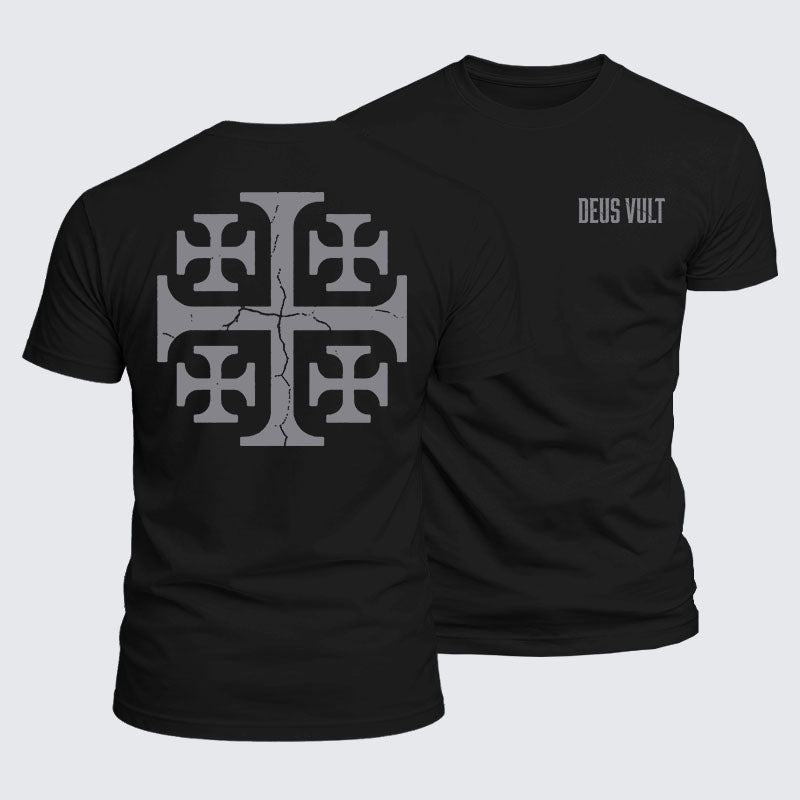Luxe Mercerized Cotton Tee - Deus Vult