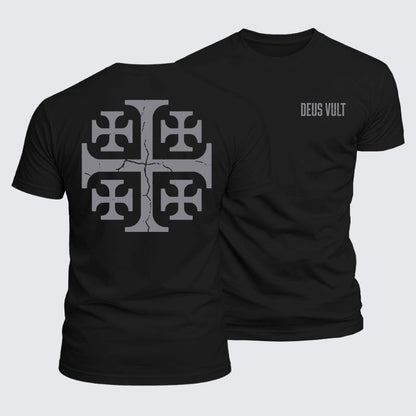 Luxe Mercerized Cotton Tee - Deus Vult