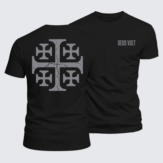 Luxe Mercerized Cotton Tee - Deus Vult