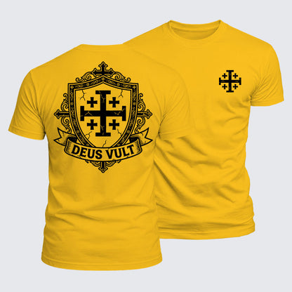Luxe Mercerized Cotton Tee - Deus Vult