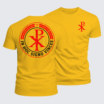 Luxe Mercerized Cotton Tee - In Hoc Signo Vinces