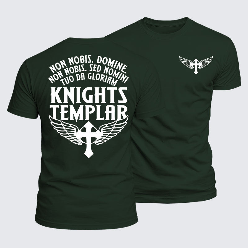Luxe Mercerized Cotton Tee - Non Nobis Domine, Non Nobis, Sed Nomini Tuo Da Gloriam