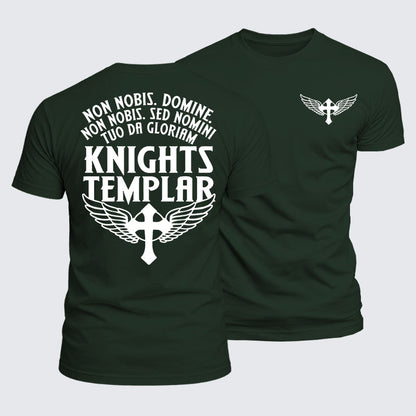Luxe Mercerized Cotton Tee - Non Nobis Domine, Non Nobis, Sed Nomini Tuo Da Gloriam