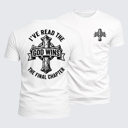Luxe Mercerized Cotton Tee - God Wins I've Read the Final Chapter