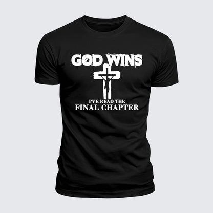 Luxe Mercerized Cotton Tee - God Wins I've Read The Final Chapter