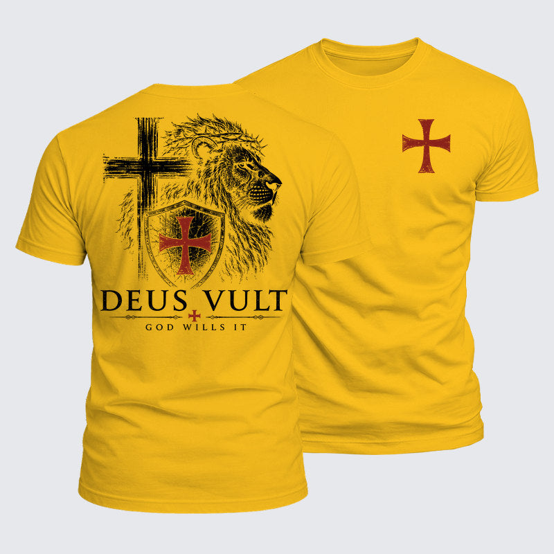 Luxe Mercerized Cotton Tee - Deus Vult