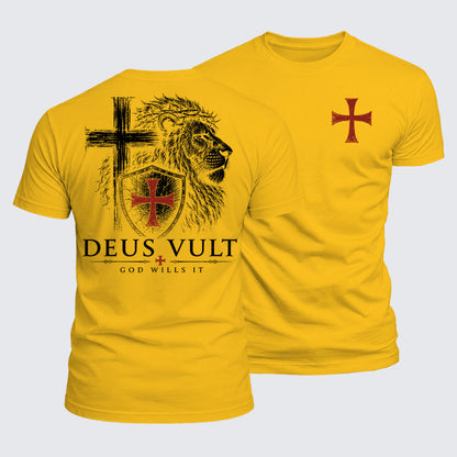 Luxe Mercerized Cotton Tee - Deus Vult