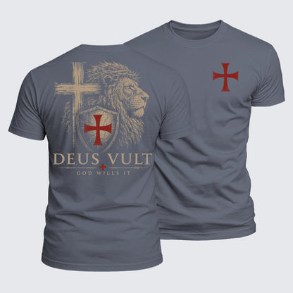 Luxe Mercerized Cotton Tee - Deus Vult