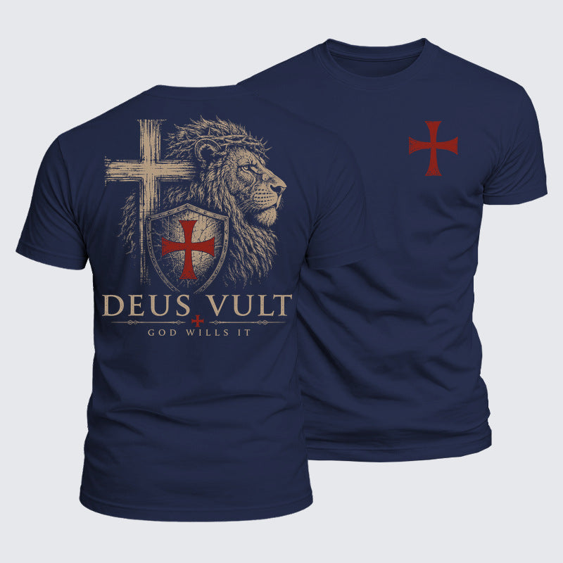 Luxe Mercerized Cotton Tee - Deus Vult