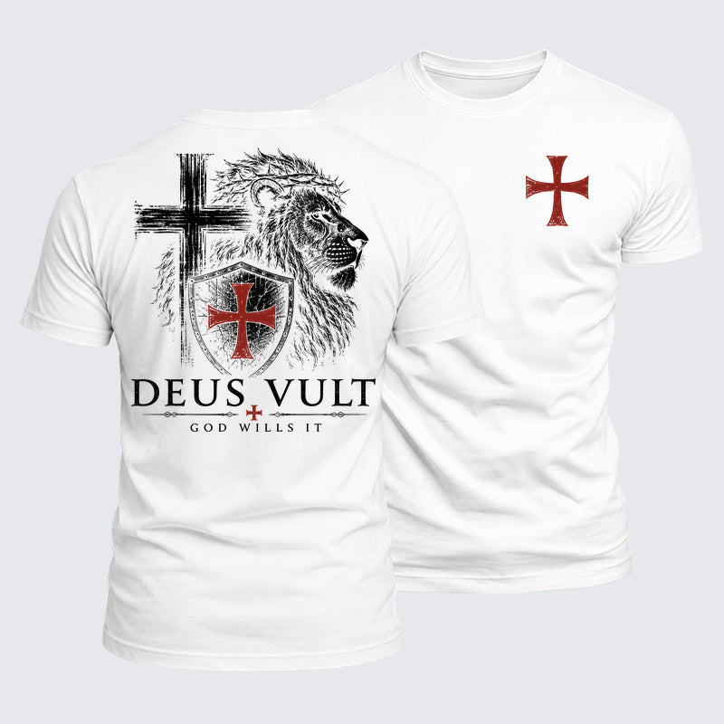 Luxe Mercerized Cotton Tee - Deus Vult