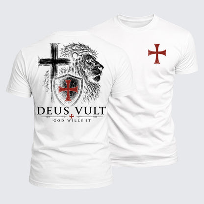 Luxe Mercerized Cotton Tee - Deus Vult