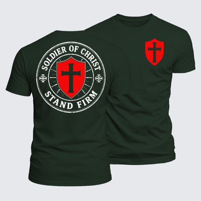 Luxe Mercerized Cotton Tee - Soldier Of Christ Stand Firm