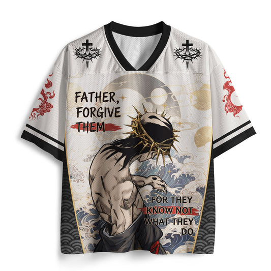 Father Forgive Them Christian Mesh Jersey