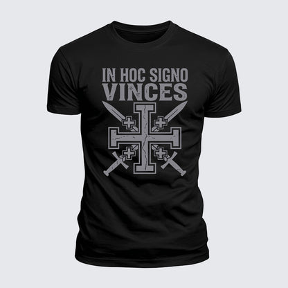 Luxe Mercerized Cotton Tee - In Hoc Signo Vinces