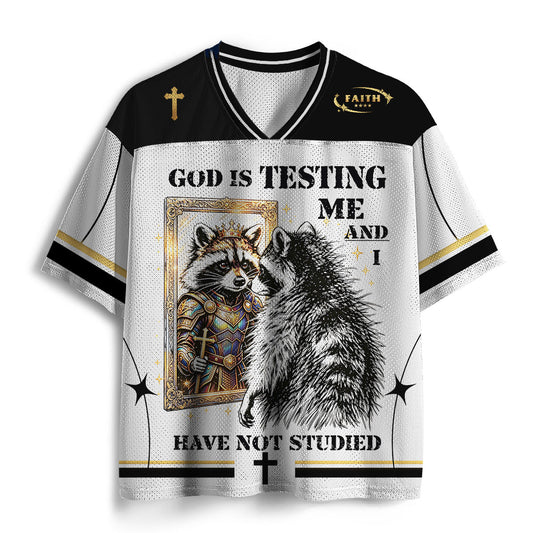 God Is Testing Me Christian Mesh Jersey