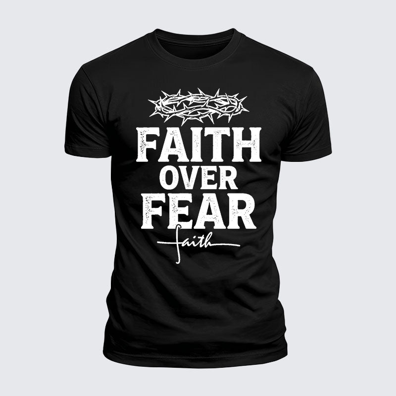 Luxe Mercerized Cotton Tee - Faith Over Fear