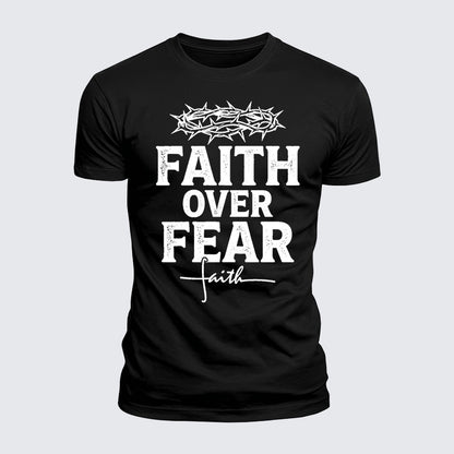 Luxe Mercerized Cotton Tee - Faith Over Fear