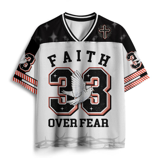 Faith Over Fear Christian Mesh Jersey