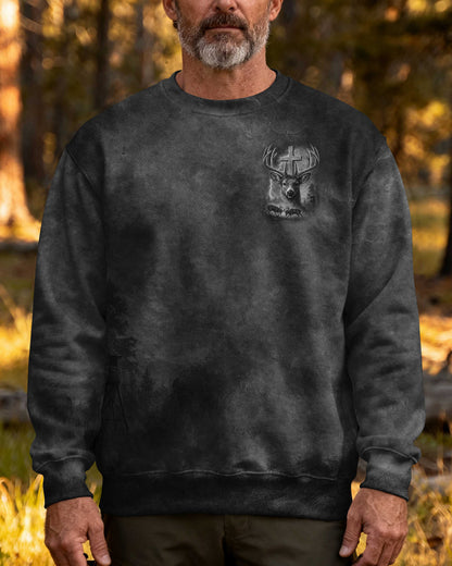 I've Got Hunting In My Veins And Jesus In My Heart Black T-Shirt