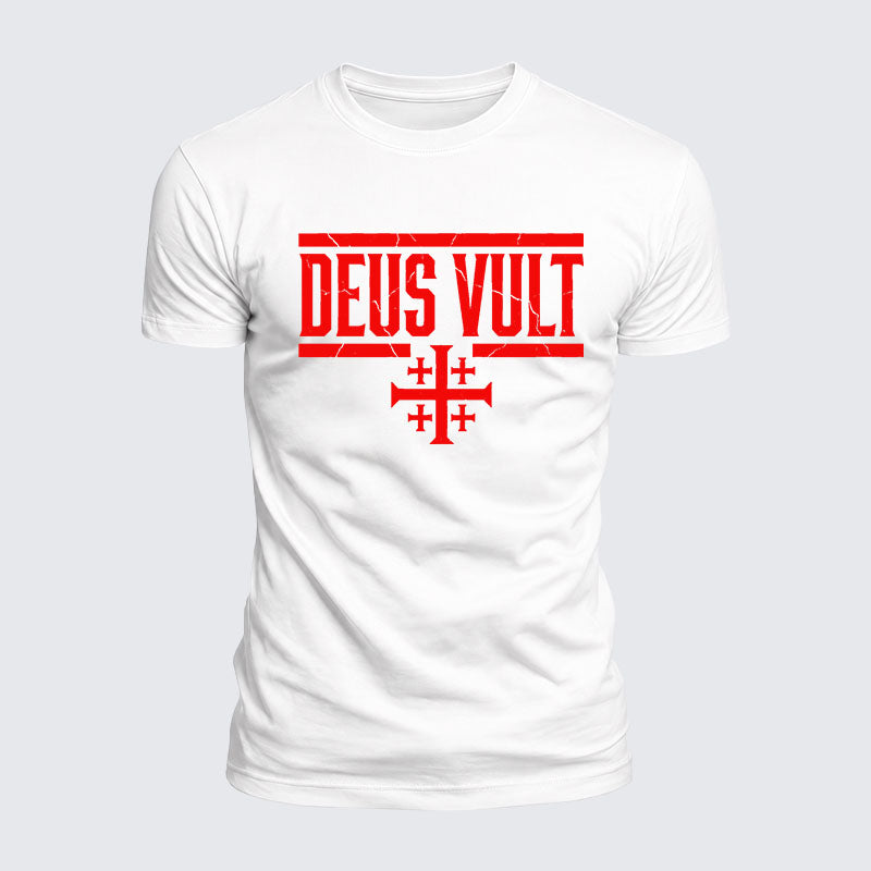 Luxe Mercerized Cotton Tee - Deus Vult