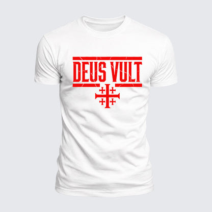 Luxe Mercerized Cotton Tee - Deus Vult