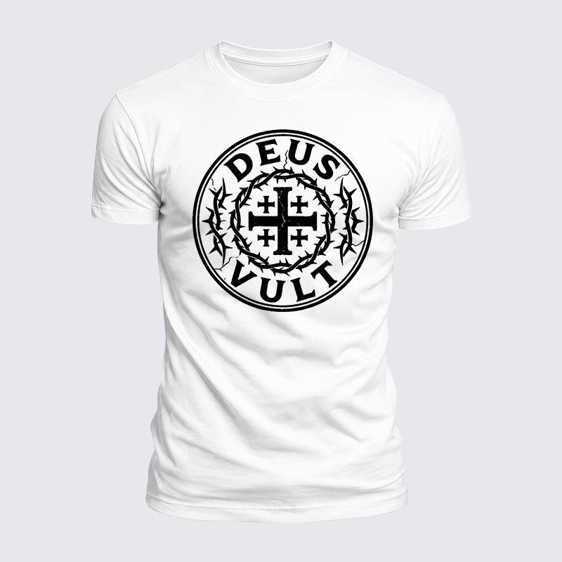 Luxe Mercerized Cotton Tee - Deus Vult