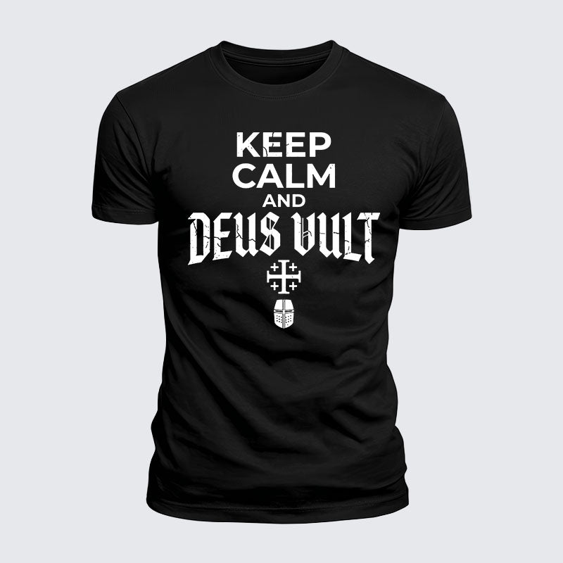 Luxe Mercerized Cotton Tee - Deus Vult