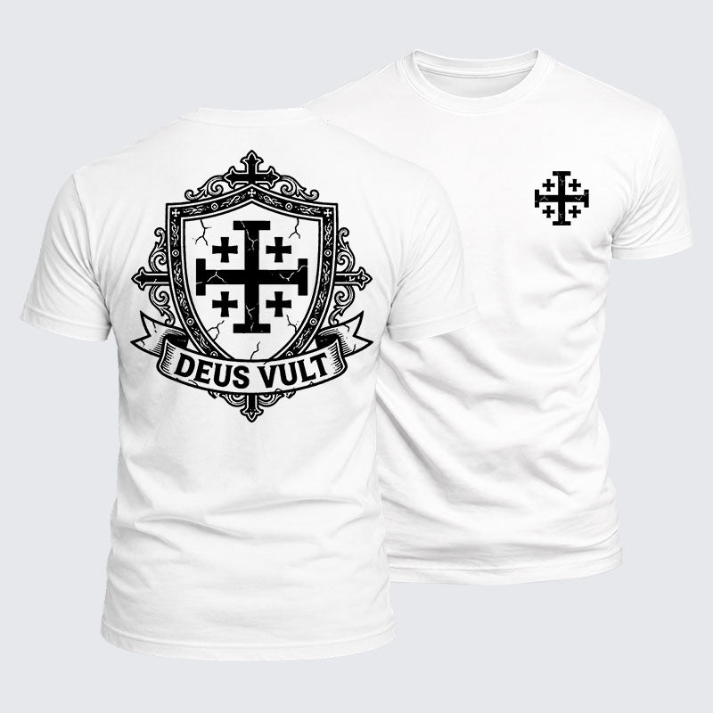 Luxe Mercerized Cotton Tee - Deus Vult
