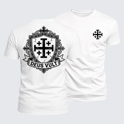 Luxe Mercerized Cotton Tee - Deus Vult