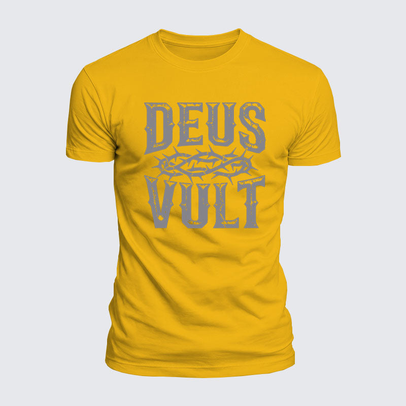 Luxe Mercerized Cotton Tee - Deus Vult