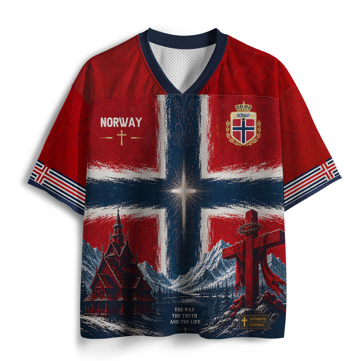 Personalized The Way The Truth And The Life Christian Mesh Jersey