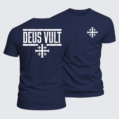 Luxe Mercerized Cotton Tee - Deus Vult