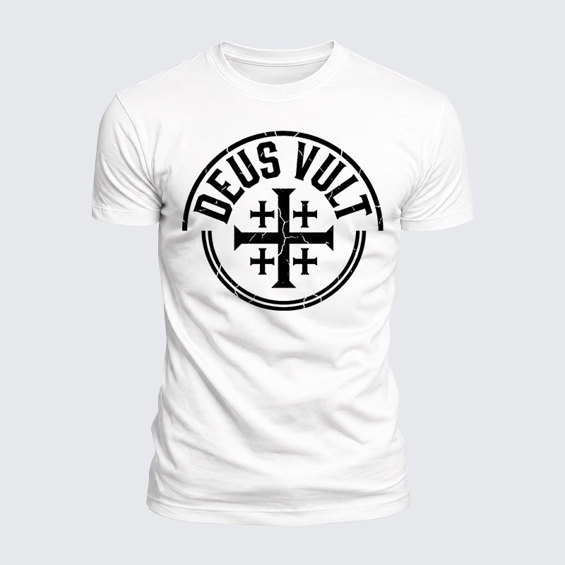 Luxe Mercerized Cotton Tee - Deus Vult