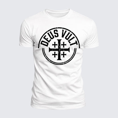Luxe Mercerized Cotton Tee - Deus Vult