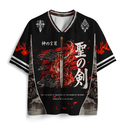 Take The Helmet Of Salvation Christian Mesh Jersey