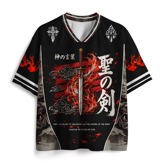 Take The Helmet Of Salvation Christian Mesh Jersey
