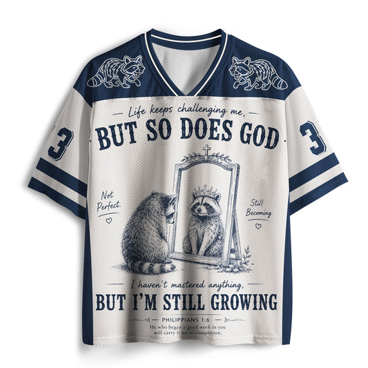 Growing In Grace  Christian Mesh Jersey