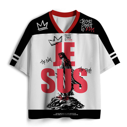 Jesus Is King Christian Mesh Jersey