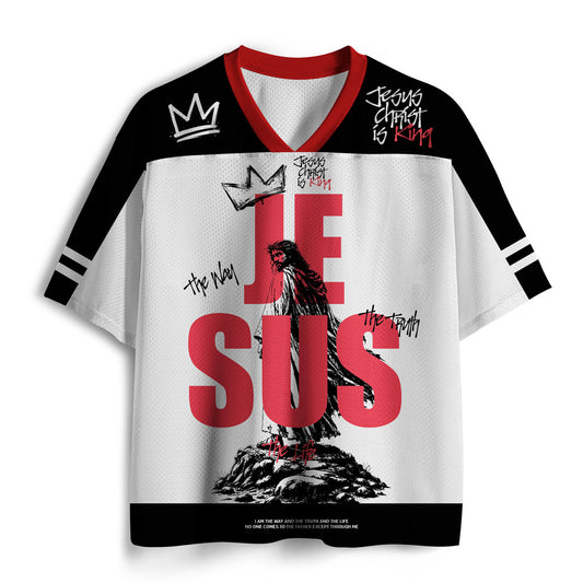 Jesus Is King Christian Mesh Jersey